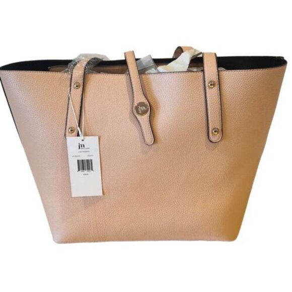 NWT Jessica Moore Peach Luxe Handbag Tote - Picture 1 of 8